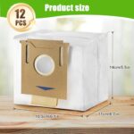 Chuancheng 12 Pack Dust Bags For ECOVACS T8 T8 AIVI DX93 Vacuum Cleaner Parts