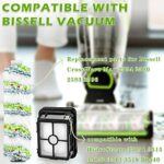 2554 2554A 2590 2593 2596 Replacement Parts for Bissell CrossWave Max and HydroSteam 35151 3515 35152 3513 3518, 3 Pack CrossWave Pet Brush Rolls 2788 and 3 Pack Filters 1866, Part 1618641 1608684