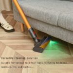 Updated Dust Detect Vacuum Attachments for Dyson V15 V11 V10 V8 V7 Cleaner, Hardwood Floor Head Soft Roller Brush Replacement Accessories Part with Optical Green Light–Enhanced Power, Speed, Lifespan