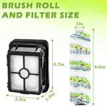 2554 2554A 2590 2593 2596 Replacement Parts for Bissell CrossWave Max and HydroSteam 35151 3515 35152 3513 3518, 3 Pack CrossWave Pet Brush Rolls 2788 and 3 Pack Filters 1866, Part 1618641 1608684