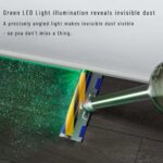 Updated Dust Detect Vacuum Attachments for Dyson V15 V11 V10 V8 V7 Cleaner, Hardwood Floor Head Soft Roller Brush Replacement Accessories Part with Optical Green Light–Enhanced Power, Speed, Lifespan
