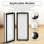 (5 Pack) Qrevo Master Replacement HEPA Filters Compatible with Roborock Qrevo Master/Qrevo Slim Robot Vacuum, Filter Kit, Filters Accessories Kit, Vacuum Filter, Upright Filters, Canister Filters