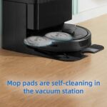 AnDongo 8 Pack Mop Pads Compatible with Roborock Q Revo/Qrevo MaxV Robot Vacuum Cleaner, Spin Cleaning Pads Replacement Accessories Set