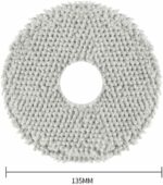 LONGYINGSM 6PCS Mop Pad Compatible with Dreame L10s Ultra/L10 Ultra Robot Vacuum Cleaner Parts Accessories,Washable Mopping Pads for Vacuum and Mop Cleaner