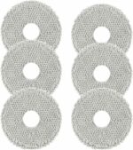 LONGYINGSM 6PCS Mop Pad Compatible with Dreame L10s Ultra/L10 Ultra Robot Vacuum Cleaner Parts Accessories,Washable Mopping Pads for Vacuum and Mop Cleaner