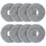 AnDongo 8 Pack Mop Pads Compatible with Roborock Q Revo/Qrevo MaxV Robot Vacuum Cleaner, Spin Cleaning Pads Replacement Accessories Set