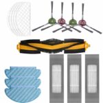HANNEA® 15Pcs Replacement Accessories for Ecovacs Deebot N10 OZMO T8 T9 PRO T9 AIVI Robot Vacuum Deebot N10 Replacement Accessories