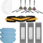 HANNEA® 15Pcs Replacement Accessories for Ecovacs Deebot N10 OZMO T8 T9 PRO T9 AIVI Robot Vacuum Deebot N10 Replacement Accessories