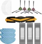 HANNEA® 15Pcs Replacement Accessories for Ecovacs Deebot N10 OZMO T8 T9 PRO T9 AIVI Robot Vacuum Deebot N10 Replacement Accessories