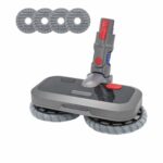 Excefore Wireless Vacuum Cleaner Wet Dry Mop Cleaning Head Floor Brush, Replacement Parts Electric Mop Head ，Compatible for Dyson V7 V8 V10 V11 V15