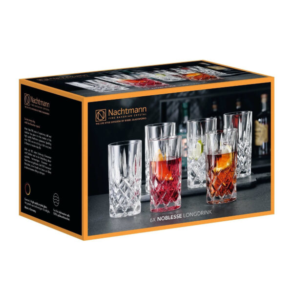 لیوان 6 پارچه ناخمن مدل Nachtmann Noblesse Longdrinkbecher - تصویر 3