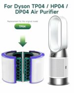 Future Way True HEPA Filter Replacement for Dyson TP04/HP04/DP04 Air Purifier, 360 Combi Glass Carbon Filter, 2-Pack