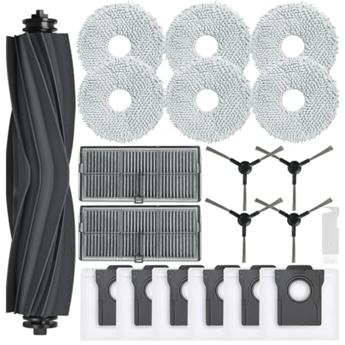 SpeHiate Accessories for Dreame L10s Pro Ultra Heat Robot Vacuum Cleaner, Replacement Parts Kit 1 Main Brush, 6 Wipes, 6 Dust Bags, 2 HEPA Filters, 4 Side Brushes