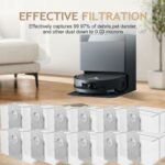 پاکت 12 عددی جارو رباتیک اکووکس مناسب مدل ECOVACS DEEBOT T50 Series,T50 PRO/T50 MAX/X8 PRO OMni (ارسال 10 الی 15 روز کاری)