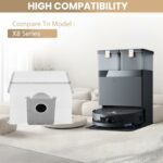 پاکت 12 عددی جارو رباتیک اکووکس مناسب مدل ECOVACS DEEBOT T50 Series,T50 PRO/T50 MAX/X8 PRO OMni (ارسال 10 الی 15 روز کاری)