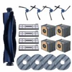 Replacement Parts Kit for eufy X10 Pro Omni Robot Vacuum, Compatible Robot Vacuum Accessories for Maintenance & Cleaning (4 Vacuum Mop Cloths, 4 Side Brushes, 4 Filters, 1 Main Brush)