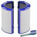 Leemone Replacement Hepa+Carbon Filter Compatible with Dyson PH01 PH02 HP06 TP06 HP07 TP07 HP09 TP09 Air Purifier，True HEPA+Carbon Filter Set（2 in 1）for Dyson Pure Cool Hot Air Purifier 2 Pcs