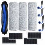 Accessories for Ecovacs X11 OMNICYCLONE / X11 PRO Omni Vacuum Cleaner, Saprdii 1 x Main Brush 3 x Roller Mop 4 x Filters 4 x Side Brushes, Replacement Set for Deebot X11 Family