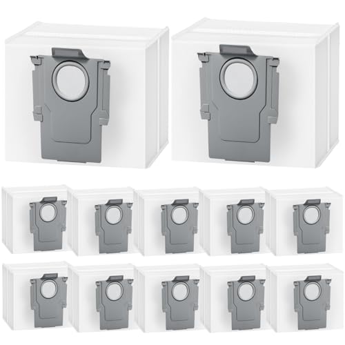 Vacuum Cleaner Bags for Roborock Q7 L5+/S7 MaxV Ultra/S8 Pro Ultra/G10S PRO/Q7+/Q7 Max+/Q5+/Q5 Pro+/Q5 Max+/S8+/S7 Pro Ultra/T8/Q8 Max+ Vacuum Cleaner Suction Station 3L Replacement Bag Accessory Set