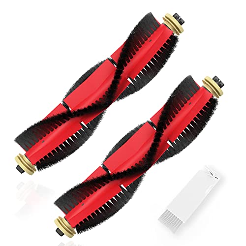 Original Accessories Compatible with Roborock S4, S5, S5Max, S6, S6 Pure, S6 MaxV and E, Separable Main Brush Replacement Parts × 2