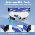 N20 Accessories Replacement Compatible with Ecovacs Deebot N20, N20 Plus, N20 Pro Plus Robot Vacuum Cleaner, 1 Main Brush, 4 Filters, 4 Side Brushes, 4 Mop Wipes, 1 Cleaning Brush