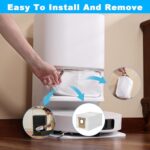 Hossom Pack of 12 Vacuum Cleaner Bags for Xiaomi X10 Plus / X20 Plus & Dreame L20 Ultra / L10s Ultra, Vacuum Cleaner Bags for L10 Ultra L20 Ultra Vacuum Cleaner Automatic Cleaning 2.5L Large Capacity