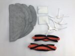 INF Replacement Parts Accessories for Xiaomi E10/B112/E12 Robot Vacuum Cleaner, Washable Accessories, 2 x Head Brushes, 4 x Side Brushes, 2 x HEPA Filters, 4 x Wipes