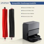 Main Brush Accessories for Roborock S8 MaxV Ultra/S8 Max Ultra/Qrevo Master/Qrevo Slim, Rubber Main Brush Replacement for Roborock S8 MaxV Ultra/S8 Max Ultra