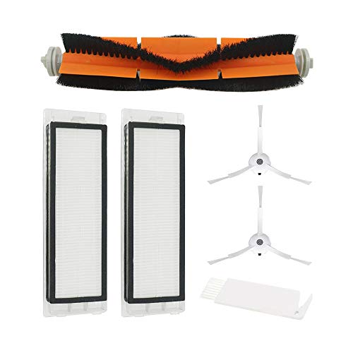Wuyan 2 HEPA Filter + 2 Side Brush + 1 Main Brush for Xiaomi MI Robot Vacuum S50 S51 Vacuum Cleaner ACCESSORIES