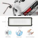Accessory Set for Roborock Qrevo Curve/Qrevo Edge, oGoDeal 1 x Main Roller Brush 4 x Dust Bags 4 x Side Brushes 2 x Filters 6 x Mop Wipes, Spare Parts Robot Vacuum Cleaner Replacement Parts Robot
