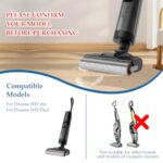 Main Brush Accessory Set for Dreame H12 Pro / H12 Dual Wet and Dry Vacuum Cleaner Replacement Parts, 2 Brush Rollers + 2 HEPA Filters + 1 Cleaning Brush