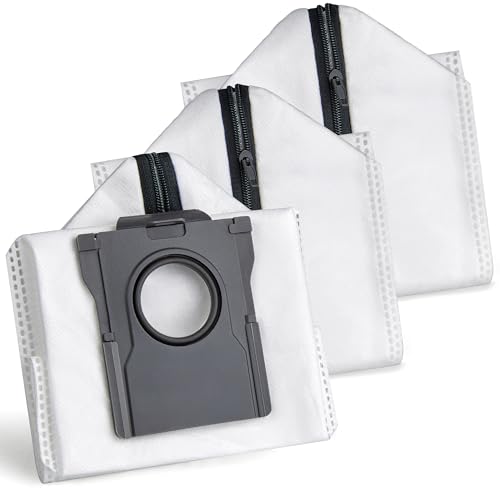 Reusable Dust Bags for Dreame X40 Ultra/ X50 Ultra/ L10s Ultra Gen2/ L10s Pro Ultra/ L20 Ultra/ L40 Ultra/ L50 Pro Ultra/ E30 Accessories, Replacement Vacuum Cleaner Bags with Zip (Pack of 3)