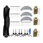 Replacement Parts Set for XiaoMi Viomi S9 / Laresar L6 Pro Robot Vacuum Cleaner Brush Wipes Filter Dust Bag Accessories (17 Pieces)