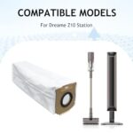 6 x Dust Bags for Dreame Z10 Station Handheld Vacuum Cleaner Replacement Parts, Large Capacity, Non-Woven Fabric Dust Bags Accessories