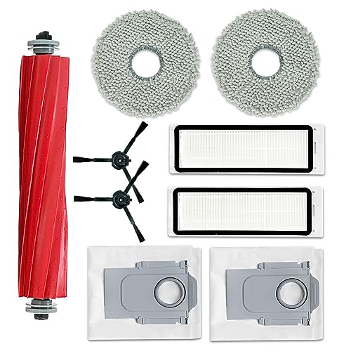 S YTALAND Replacement Parts Accessories for Roborock Q Revo Robtic Vacuum Cleaner, Include 1 Main Brush, 2 Side Brushes, 2 Filter, 2 Dust Bag, 2 Mop Pads
