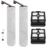 Main Brush Accessory Set for Dreame H12 Pro / H12 Dual Wet and Dry Vacuum Cleaner Replacement Parts, 2 Brush Rollers + 2 HEPA Filters + 1 Cleaning Brush