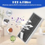 21-Piece Accessory Set for Ecovacs Deebot X9 PRO Omni, Replacement Parts for Robot Vacuum Cleaner with 8 Side Brushes, 6 Dust Bags, 4 Filters, 1 Main Brush, 1 Mop Roller, 1 Cleaning Brush