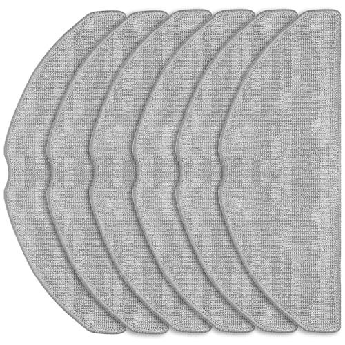 Wipes Accessory Set for Roborock Q7 M5 / Q7 M5+ / Q7 L5 Robot Vacuum Cleaner, Microfibre Mop Cloth Replacement Parts, Pack of 6