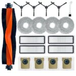 Ytaland Replacement Parts Accessories for Xiaomi Robot Vacuum X20 Max/ X20 Pro Robot Vacuum Cleaner (1 Main Brush, 4 Side Brushes, 4 HEPA Filters, 4 Dust Bags, 4 Mop Pads)