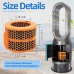 1 Pack 2-IN-1 Dyson Air Purifier Filter Replacement, Orange Carbon Fiber Air Humidifier Filter Replacement for Dyson Air Purifier Humidifier PH01 PH02 PH03 PH04 PH3A