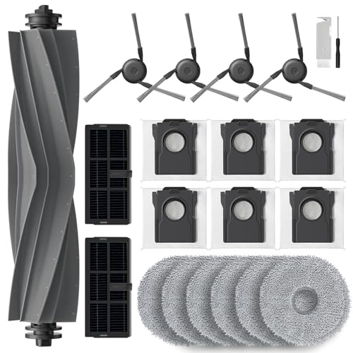 20 pieces vacuum cleaner accessory kit for Dreame X40 Ultra Complete, set contains 1 main brush, 2 filters, 6 wipes, 6 dust bags, 4 side brushes and 1 cleaning brush