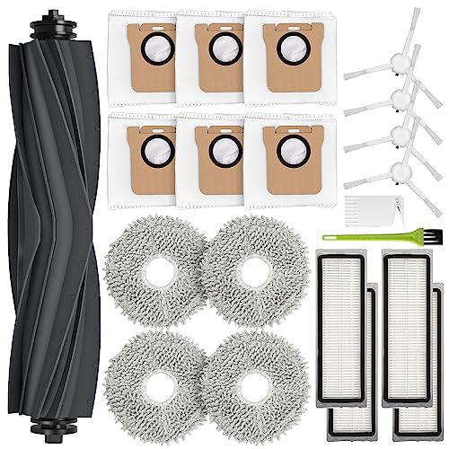 Accessories for Dreame L10s Ultra/ L10 Ultra, Replacement Kit for Xiaomi X10+ with 6 Bags, 1 Main Brush, 4 Mop Cloths, 4 Side Brushes, 4 Hepa Filter