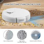 Replacement part accessory for Roborock QV 35A / QV 35S / QR 798 / QR 598 vacuum cleaner robot, 2 main brushes, 4 wipes, 4 dust bags, 4 filters, 4 side brushes