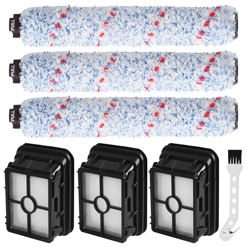 Accessories for Bissell CrossWave 3-in-1, with 3 Floor Brushes + 3 Filters + 1 Cleaning Brush Compatible with Bissell 17132 2582N 2225N 1785 Series Vacuum Cleaner