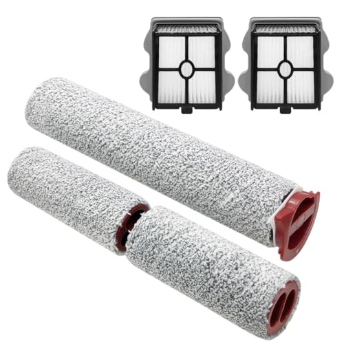 Home Times Replacement Brush Roller and Vacuum Cleaner Filter for Roborock Dyad Pro Wet Dry Vacuum Cleaner (3 Brush Roller + 1 HEPA Filter) (Not Suitable Model Dyad)