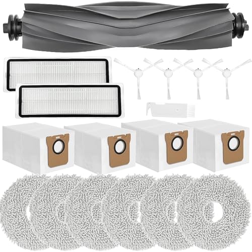 Accessory Replacement Part for Xiaomi X20+, X10+, for Dreame L10s Pro Gen 2, L10s Ultra, L10 Ultra, L10 Prime Robot Vacuum Cleaner, Main Brush, Wipes, Dust Bags, Filter, Side Brushes
