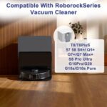Pack of 10 Vacuum Cleaner Bags Compatible with Roborock Robot Vacuum Cleaner S8 Pro Ultra/G10s/G20/S7 MaxV Ultra/S7 Pro Ultra Vacuum Cleaner, 3L High Capacity Vacuum Cleaner Bags Replacement Kit
