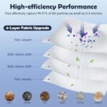 12 Pack Dust Bag for Roborock Q Revo/QV 35S/35A/Qrevo S5V/Saros 10R/Qrevo Edge S5A/Qrevo Curv/Qrevo S/Pro/Master/Plus/S8 MaxV Ultra Vacuum Cleaner, 3 L Large Capacity Disposable Bags Replacement (12)