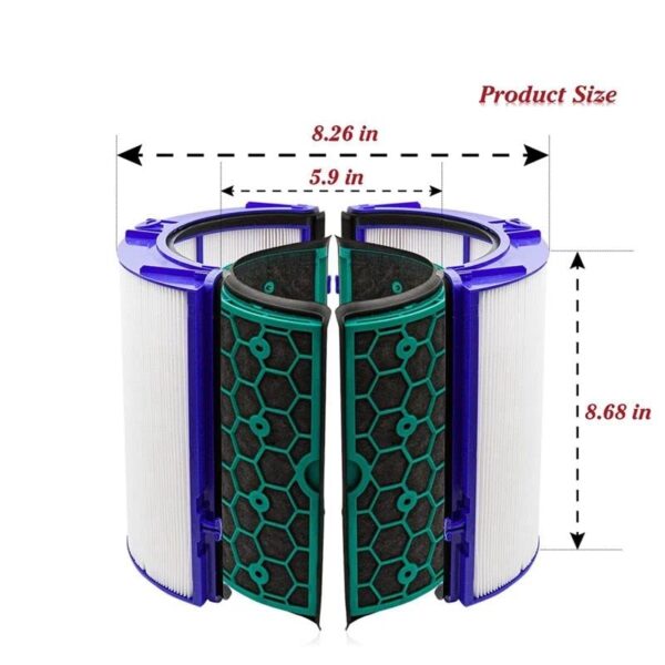 HEPA Filter for Dyson Pure Cool TP04 TP05 HP04 HP05 DP04 Air Purifier, Replacement Filter Compatible with Dyson Pure Cool Cleaning Fans Replacement Filter