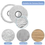 Pack of 8 Wipes Accessories for Ecovacs Deebot X1 Omni/ X1 e Omni/ T20 Omni/ T20 e Omni/ T30 PRO Omni/ T30 Omni/ X1 Turbo, Mop Pads Replacement Parts, Cleaning Cloth Washable and Reusable